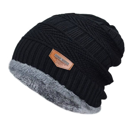 Winter Beanie Hat for Men Knitted Hat Winter Cap Beanie Women Thick Wool Cap Balaclava Mask Bonnet Hats