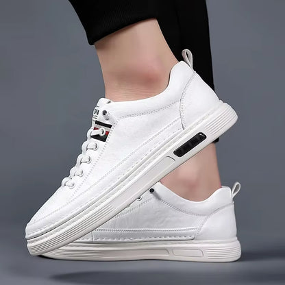 Brand Men'S Casual New Leather Shoes for Men Non-Slip Sports Shoes Fashion Comfortable Sneakers Male Flat Slip-On Casual Shoes