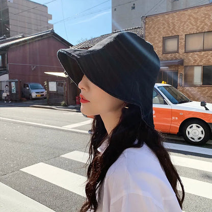 Fashion Panama Bucket Hat Women Summer Bucket Cap Female Wavy Cool Fishing Hats Sun Summer Sunscreen Fisherman Hip Hop Caps Gift