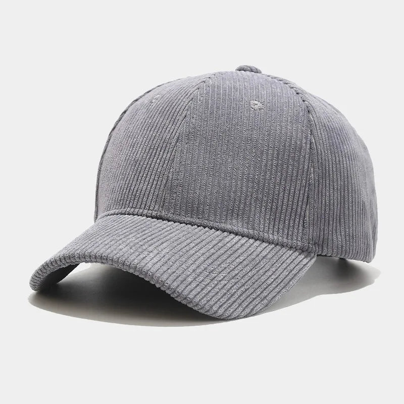 Spring Autumn Corduroy Baseball Cap Unisex Vintage Baseball Hat for Women Men Cap Outdoor Adjustable Hip Hop Sports Baseball Cap