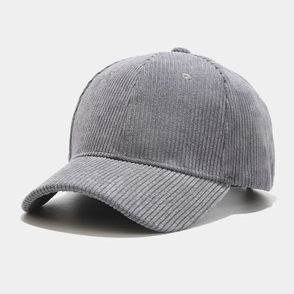 Spring Autumn Corduroy Baseball Cap Unisex Vintage Baseball Hat for Women Men Cap Outdoor Adjustable Hip Hop Sports Baseball Cap
