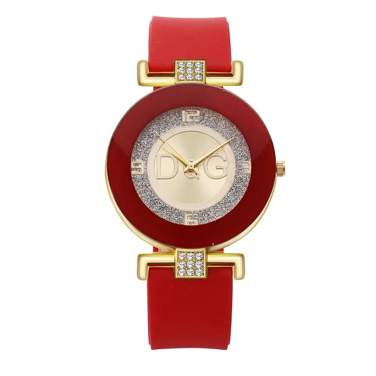 Simple Black White Quartz Watches Women Minimalist Design Silicone Strap Wristwatch Big Dial Women'S Fashion Creative Watch