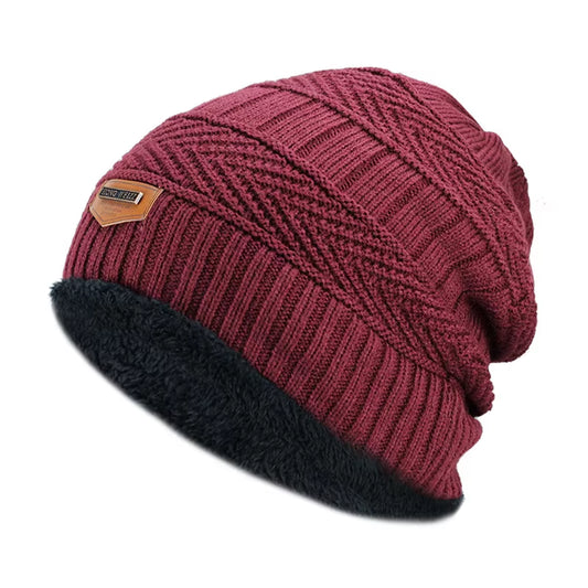 Winter Beanie Hat for Men Knitted Hat Winter Cap Beanie Women Thick Wool Cap Balaclava Mask Bonnet Hats