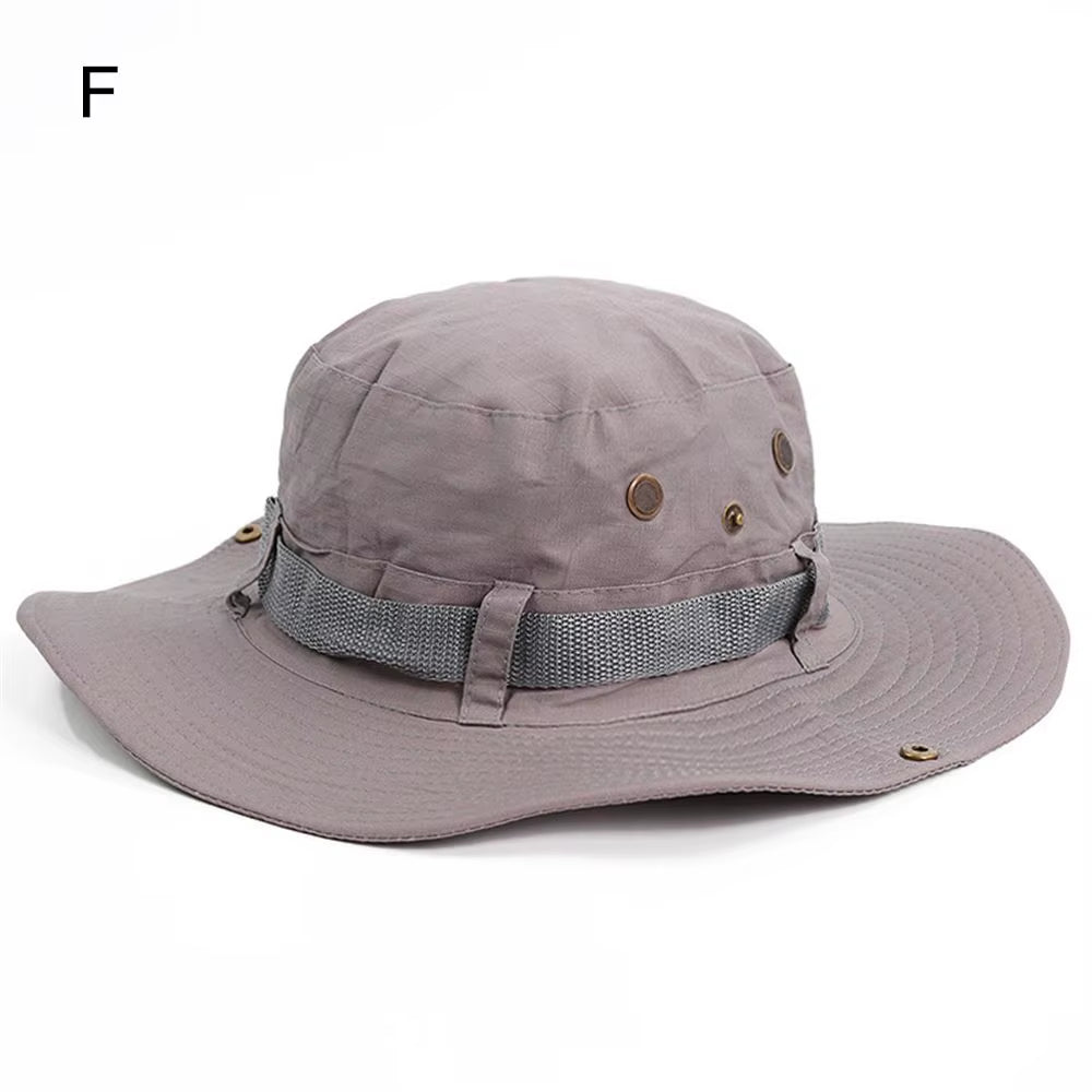 Men & Women Sun Hat Wide Brim Breathable Fishing Cap Men'S Bucket Hats Hiking Jungle Hat Summer Outdoor Camo Caps