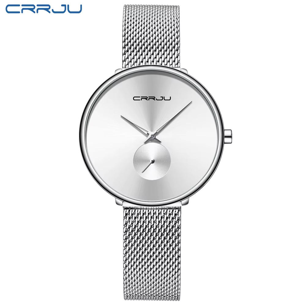 Fashion Women Watch Luxury Casual Simple Ladies Daily Dress Mesh Wristwatch Minimalist Waterproof Quartz Female Clock
