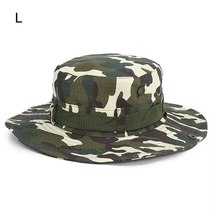 Men & Women Sun Hat Wide Brim Breathable Fishing Cap Men'S Bucket Hats Hiking Jungle Hat Summer Outdoor Camo Caps