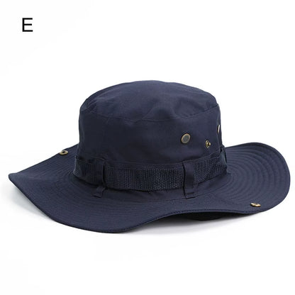 Men & Women Sun Hat Wide Brim Breathable Fishing Cap Men'S Bucket Hats Hiking Jungle Hat Summer Outdoor Camo Caps