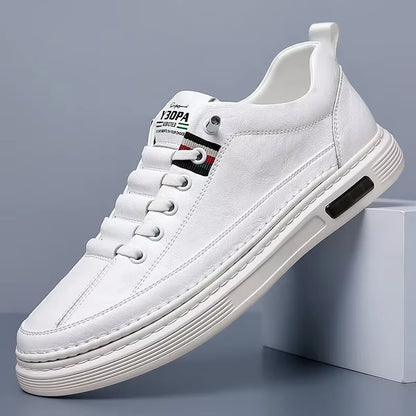 Brand Men'S Casual New Leather Shoes for Men Non-Slip Sports Shoes Fashion Comfortable Sneakers Male Flat Slip-On Casual Shoes