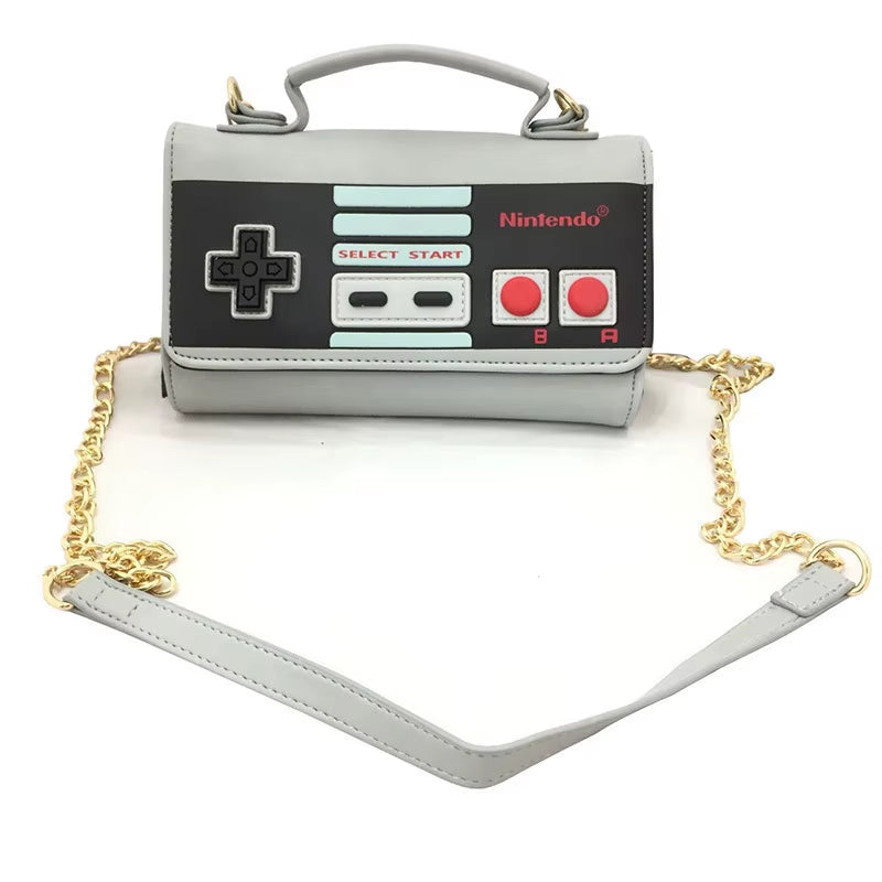 Super Marios Bros Cute Shoulder Bags Wallet Cartoon Retro PU Games Console Coin Purse Tote Bags Casual Women Messenger Bag Gifts