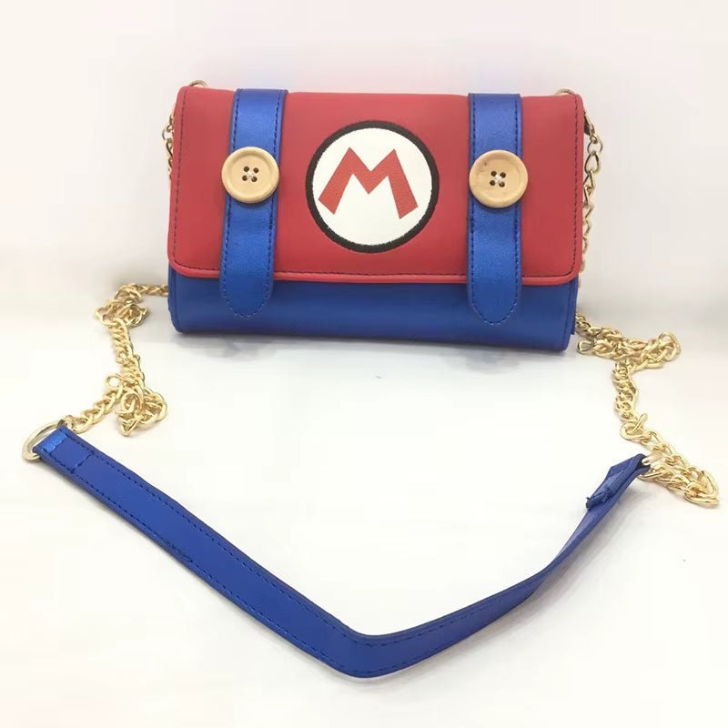 Super Marios Bros Cute Shoulder Bags Wallet Cartoon Retro PU Games Console Coin Purse Tote Bags Casual Women Messenger Bag Gifts