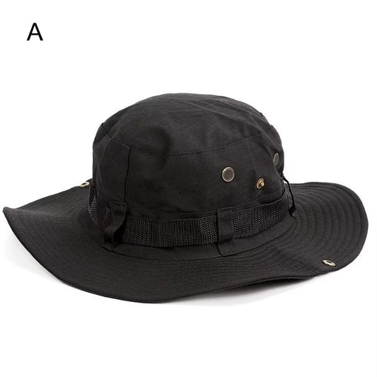 Men & Women Sun Hat Wide Brim Breathable Fishing Cap Men'S Bucket Hats Hiking Jungle Hat Summer Outdoor Camo Caps