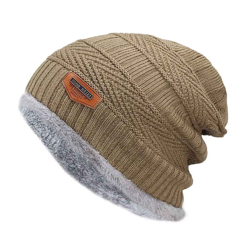 Winter Beanie Hat for Men Knitted Hat Winter Cap Beanie Women Thick Wool Cap Balaclava Mask Bonnet Hats