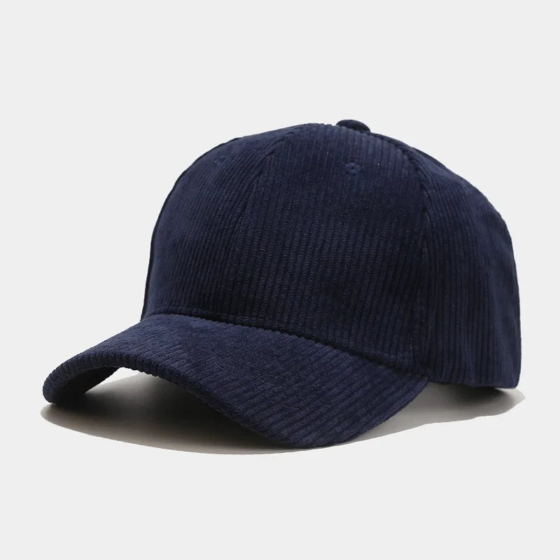 Spring Autumn Corduroy Baseball Cap Unisex Vintage Baseball Hat for Women Men Cap Outdoor Adjustable Hip Hop Sports Baseball Cap