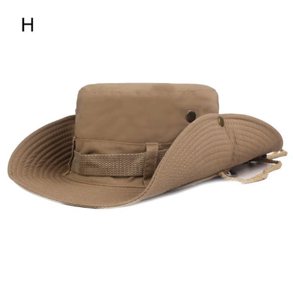 Men & Women Sun Hat Wide Brim Breathable Fishing Cap Men'S Bucket Hats Hiking Jungle Hat Summer Outdoor Camo Caps