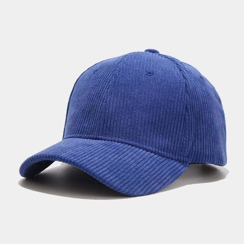 Spring Autumn Corduroy Baseball Cap Unisex Vintage Baseball Hat for Women Men Cap Outdoor Adjustable Hip Hop Sports Baseball Cap