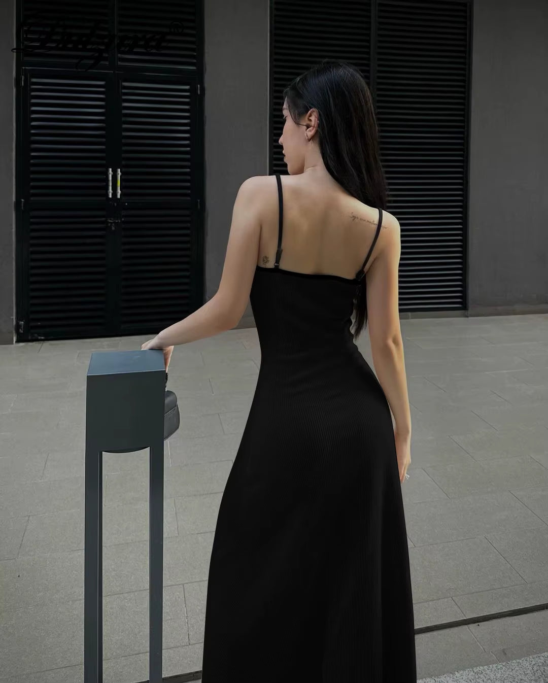 Ribbed Sleeveless Cami Maxi Dress Solid Sexy Elegant Long Dress Women’S Party Clubwear Autumn Winter Outfit