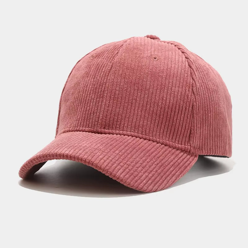 Spring Autumn Corduroy Baseball Cap Unisex Vintage Baseball Hat for Women Men Cap Outdoor Adjustable Hip Hop Sports Baseball Cap